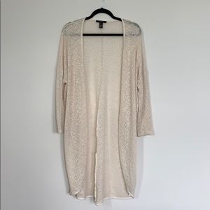Open front longline cardigan